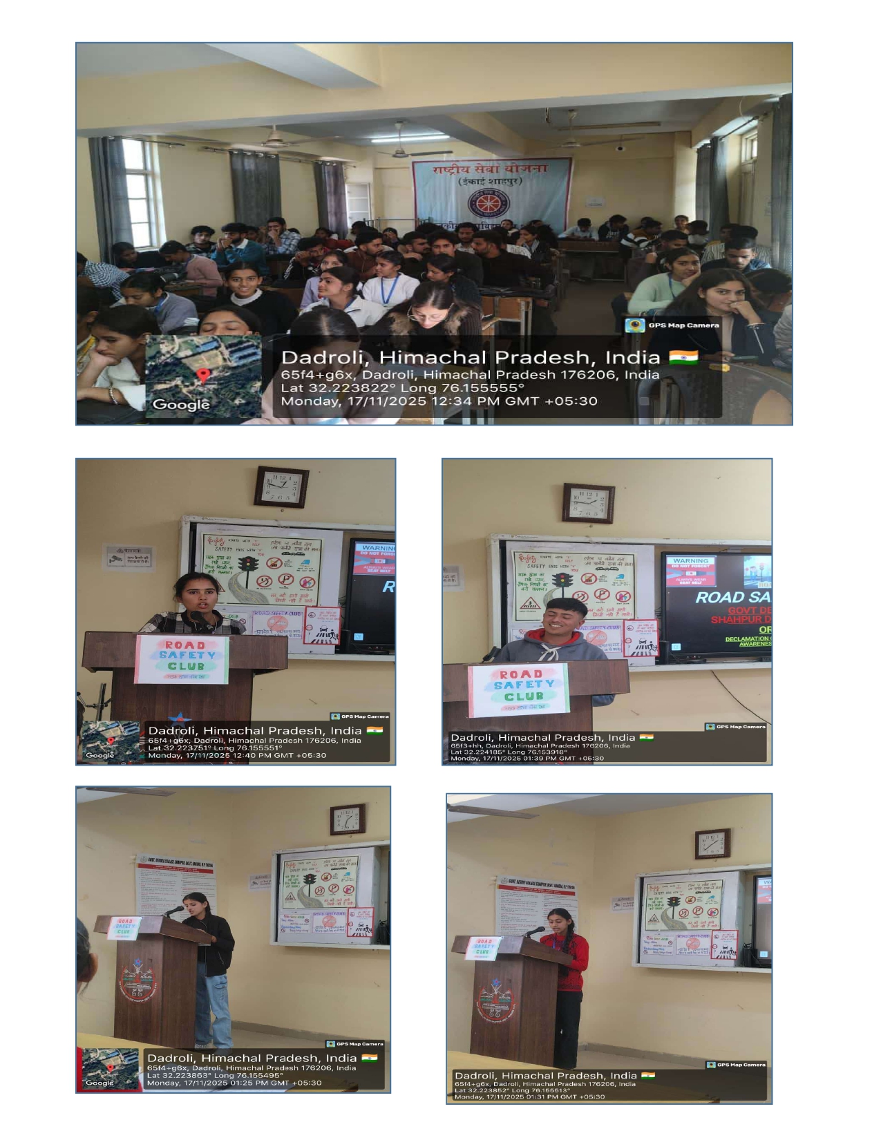 DECLAMATION CONTEST ON ROAD SAFETY AWARENESS ON DATED 17-11-2025
