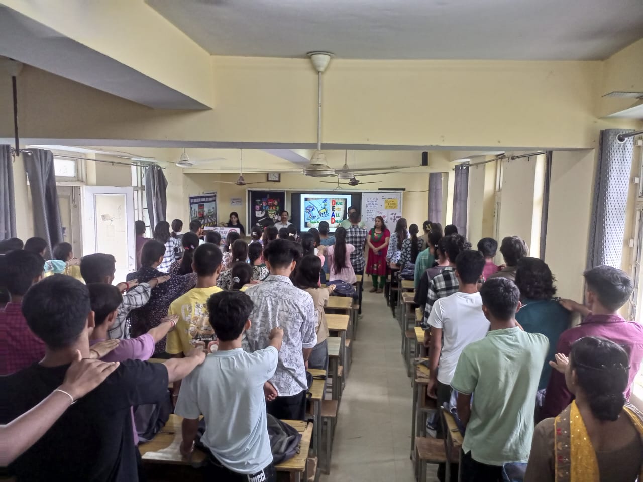 Oath -Taking ceremony on Anti-Drug Awareness on dated 06-08-2025 (Report and photos)